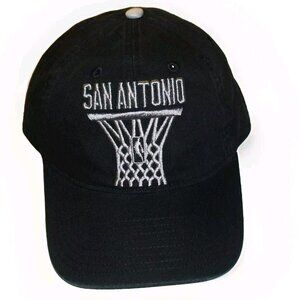 San Antonio Spurs Mens Adidas Black Strapback hat Cap New